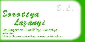 dorottya lazanyi business card